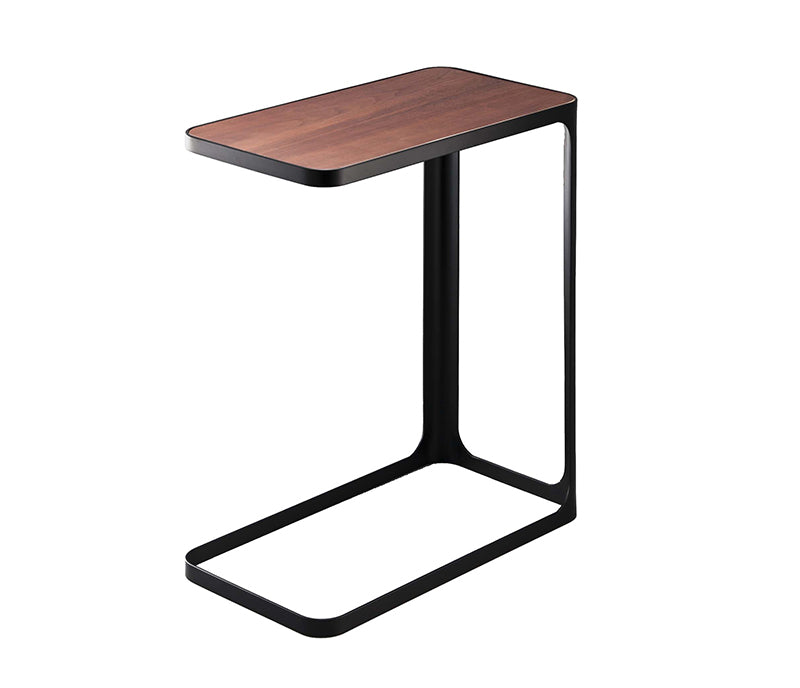 Mesa YAMAZAKI adicional metal negro y madera nogal - Manifesto Design Store